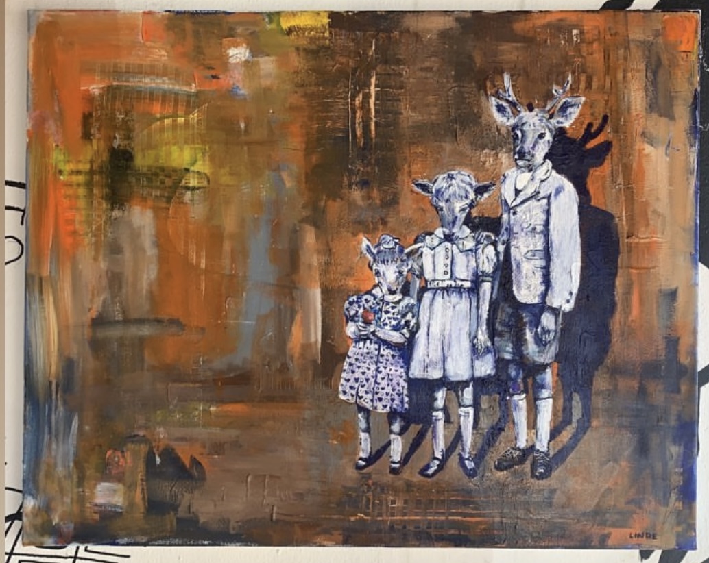 Family Portrait in Borrowed Faces