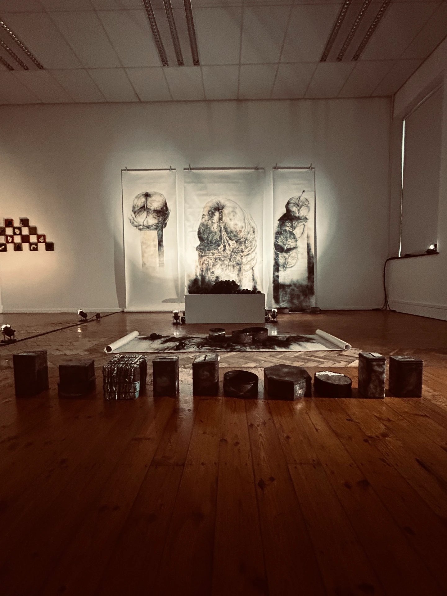 Installation view of Linde Kriel's work at the SAVAH Conference & Festival Exhibition, Makhanda (3 of 4)