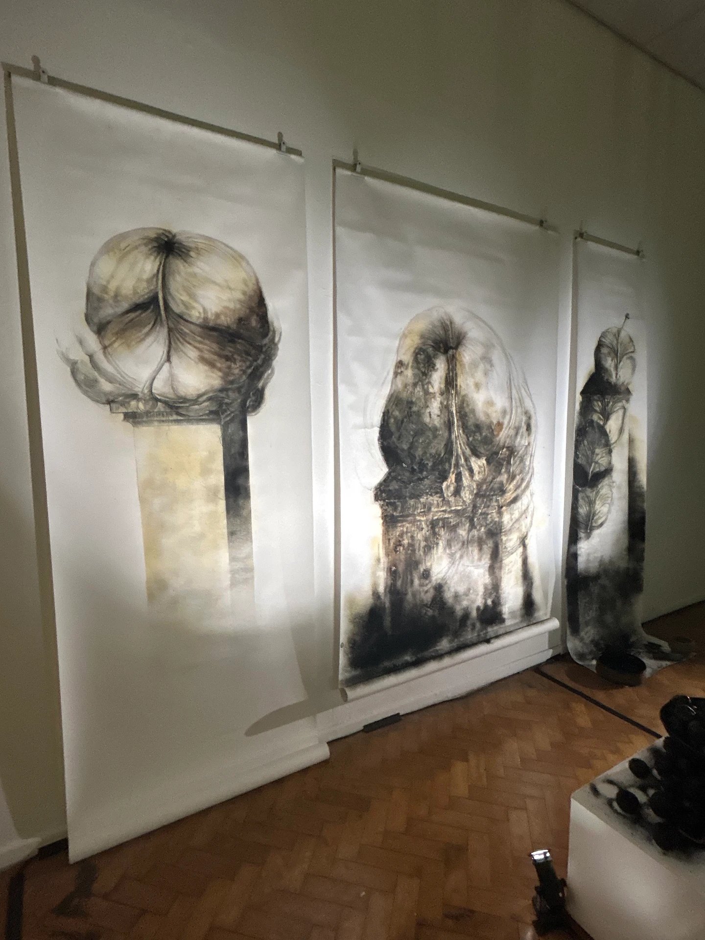 Installation view of Linde Kriel's work at the SAVAH Conference & Festival Exhibition, Makhanda (2 of 4)